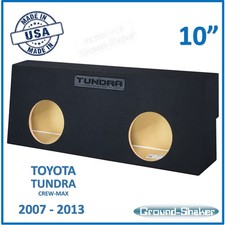 Toyota Tundra Crew Max 2012 10" Dual Sealed Sub Box Subwoofer Enclosure