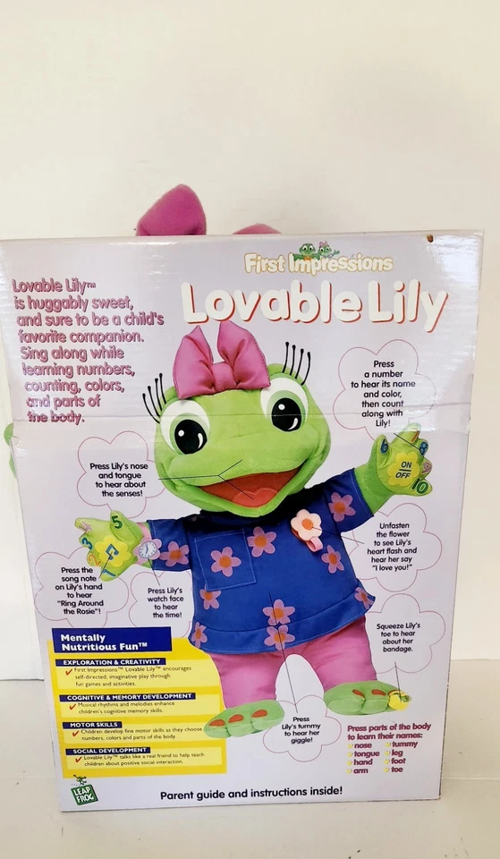 VTG Leap Frog LOVABLE LILY Musical Talking Singing Educational Plush NIB Works! - Image 4 of 4