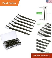 20 Pack Double-Ended Cleaning Brushes - 7 Inch Nylon  Plastic Handle