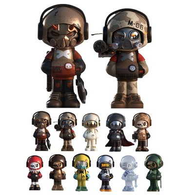 MR.BONE Mini 2 Generation Times Travel Series Blind Box Figure | eBay
