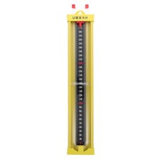 Yellow Alloy U-Shaped Pressure Test Gauge for Industrial Use Precise Measurement