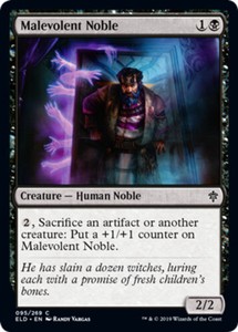 Malevolent Noble - Foil x1 - Throne of Eldraine - NM-Mint, English - Throne of E