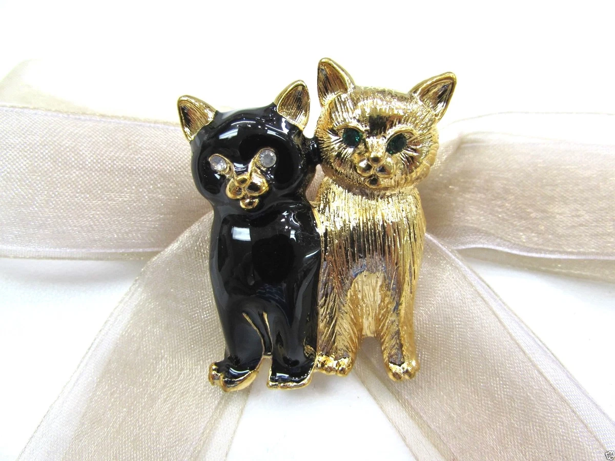 Swarovski cat brooch store