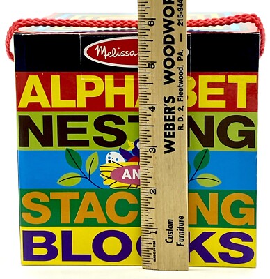 Melissa & Doug Alphabet-Würfel Zum Stapeln – 10-teilig, Aus Pappe, Für Kleinkinder
