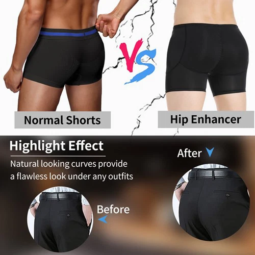 Herren Po Push Up Unterhose Höschen Padded Unterwäsche Butt Lifter Body Shaper - Bild 12 von 30