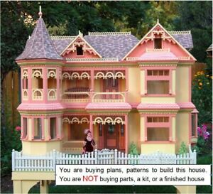 Patterns To Cut Wood To Build A Victorian Barbie Doll House Ebay