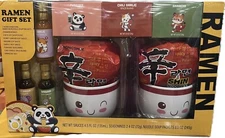 1 Box Nongshim Shin Ramen Gift Set Noodle Soup Packets Sauces Seasonings Bowls