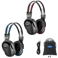 SIMOLIO 2 Wireless Headsets for Dodge Accessories w/Comfort Earmuffs 563 New