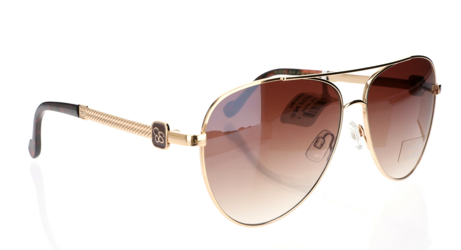 Jessica Simpson Women's J5706 Gldts Non-polarized Gold Tortoise Size 60 Mm  PLB for sale online | eBay
