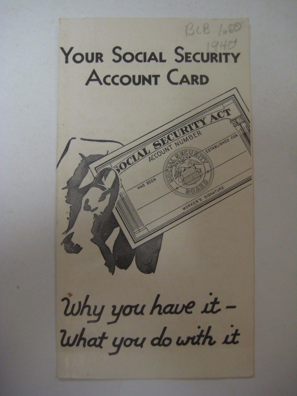 Vintage 1940 Social Security Account Card Booklet Law Pamphlet Government  Paper | eBay
