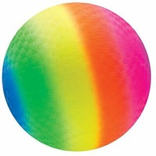 Toys 8.5 inch Rainbow Colored Playground Ball 1 Rainbow Ball 