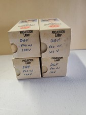 Lot of 4 GE DGF 120Volt 500Watt Projector Bulbs