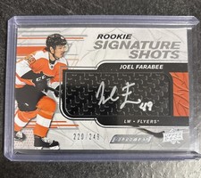 2019-20 Upper Deck ENGRAINED Rookie Signature Shots JOEL FARABEE RC 220/249