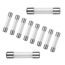 10Pcs T20AL250V 20A 250V 20 amp SLOW Blow Acting Glass Fuse 6X30mm Time-Delay