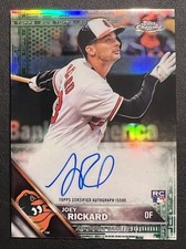 2016 Topps Chrome RC Auto Green Refractor /99 Joey Rickard #RA-JR