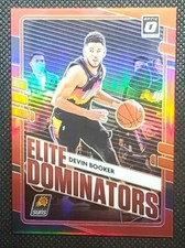 2020-21 Donruss Optic Devin Booker Elite Dominators Insert No.14 Red Prizm /99 
