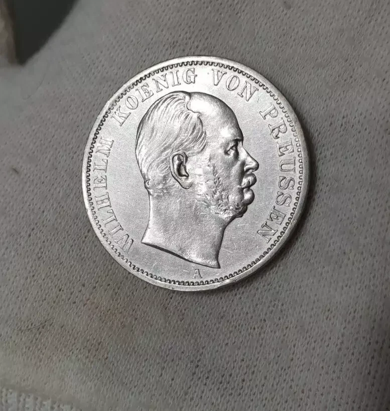 Prussia 1 Thaler 1868 Silver aUnc Coin Germany Taler German State - Image 3 of 4