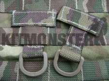 MOLLE PALS Webbing T Bar D ring x 2 for Osprey vest and VIRTUS STV, 25mm