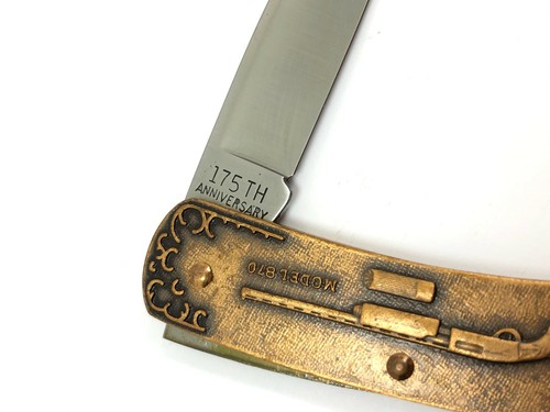 Remington 175th Anniversary Model 870 Shotgun Lockback Knife RC15M + Box 5369-OX - Picture 5 of 8