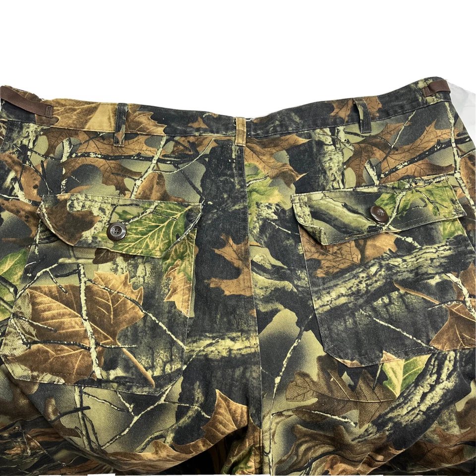 Trail Crest Men XL Waist 39”- 43” X 31” Highland Timber Camo Zip Cargo Pants - Image 3 of 4