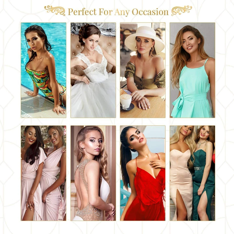 Sujetador Adhesivo - Adhesivo Sin Tirantes Push Up Stick On Sujetadores de Silicona con Cubierta para Pezón Foto 4 de 4