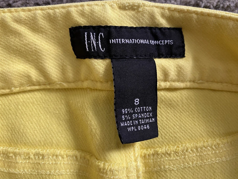 INC International Concepts - Pantalones amarillos para mujer - Talla 8 Foto 4 de 4