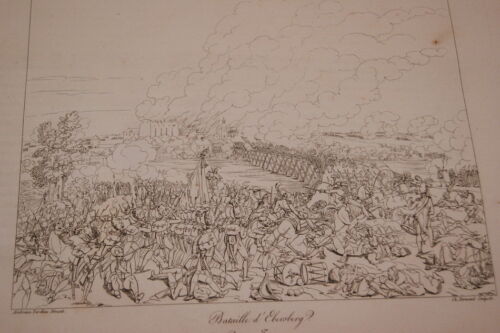 GRAVURE SUR CUIVRE NAPOLEON BATAILLE D'EBERSBERG 1822 TARDIEU TAUNAY - Photo 1/1