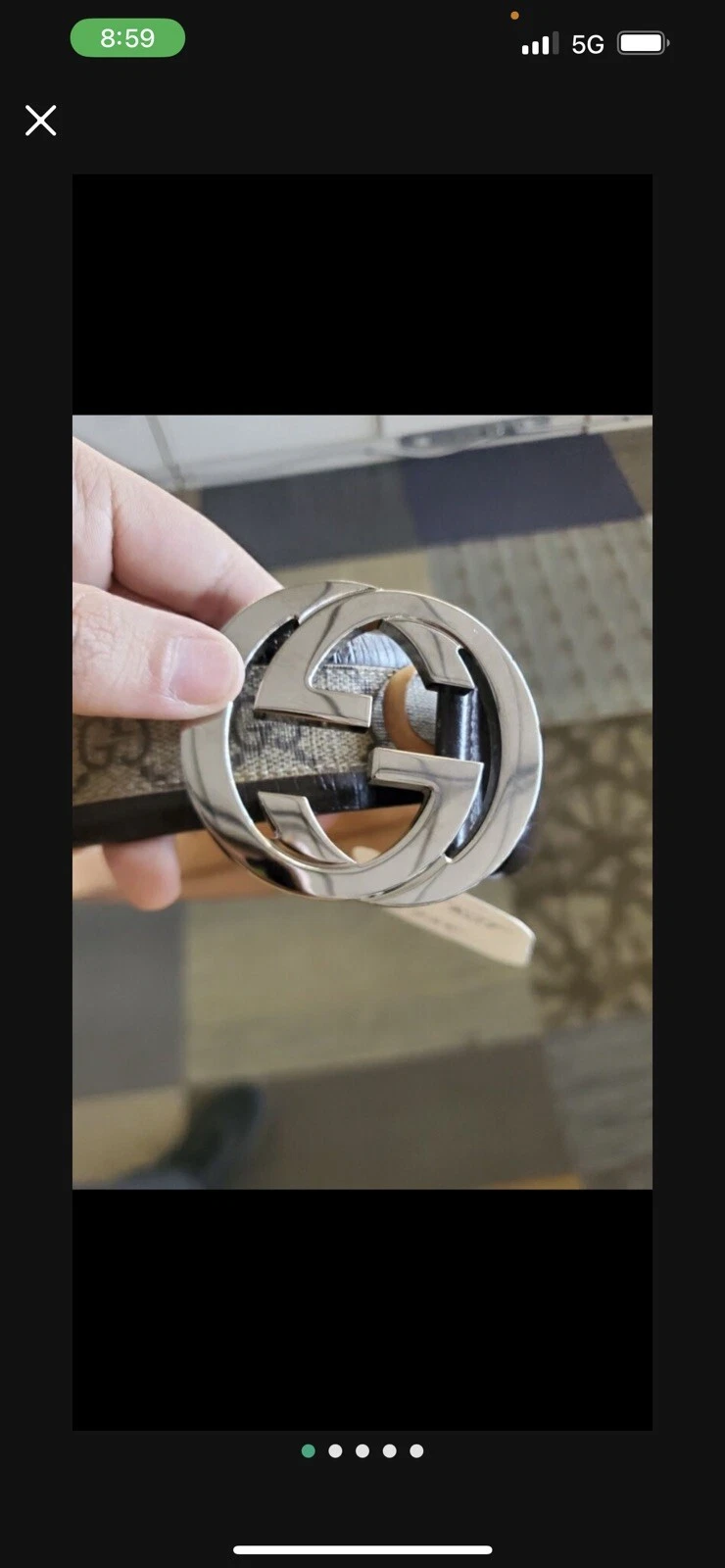ceinture gucci authentique