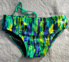 SPEEDO Pro LT Swim Brief Mens 28 Blue Green Swimsuit