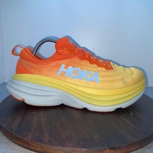 Hoka One One Bondi 8 Mens 9.5 D Shoes Orange Running Sneaker 1123202 PBAY Hoka One One Mens Bondi 8 1123202 PBAY Yellow Orange Running  main image 2