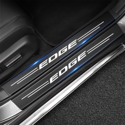 4PC Accessories Car Door Sill Scuff Plate Protector Step Sticker For ...