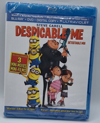 2 Blu rays , Despicable Me , Despicable Me 2 , New