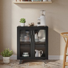 Display Sideboard Buffet Cupboard Console Table with 2 / 4 Acrylic Doors Cabinet