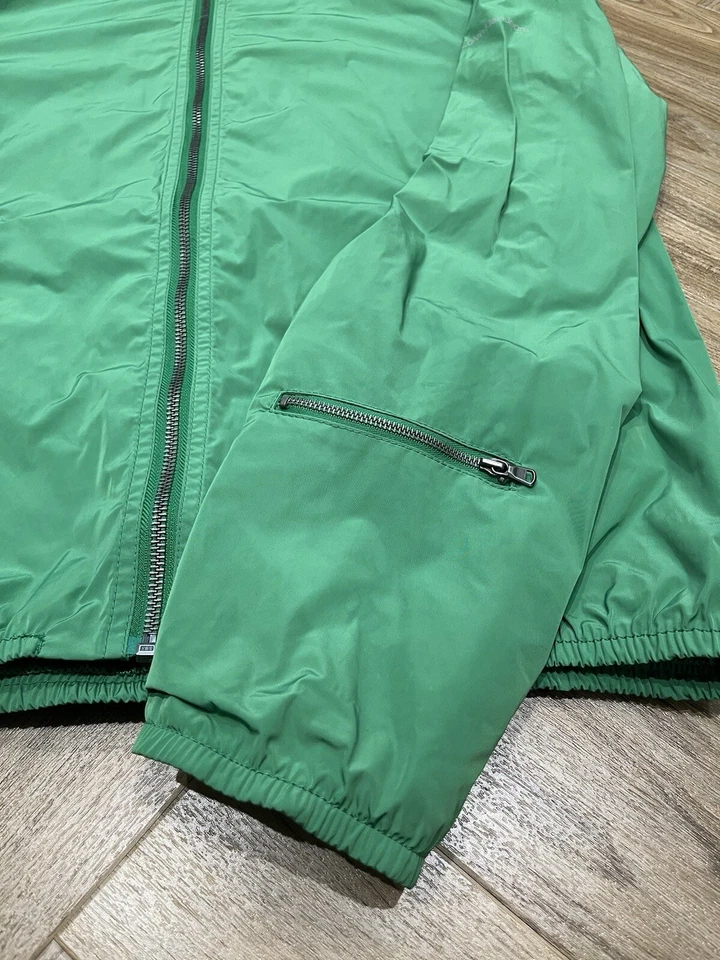 Calvin Klein Jeans Full Zip Lightweight Green Bomber Jacket Men’s M - Image 3 of 4