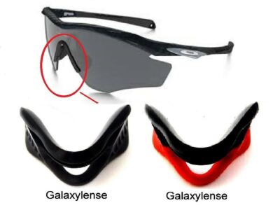 Galaxy Nose Pads Rubber Kits For Oakley M2 Frame Sunglasses Black/Red
