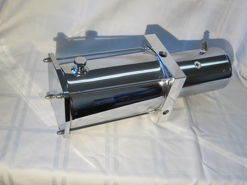 Lowrider Hydraulics pump #9 gear, 1/2" block, chrome plate & motor, side return - Picture 3 of 10