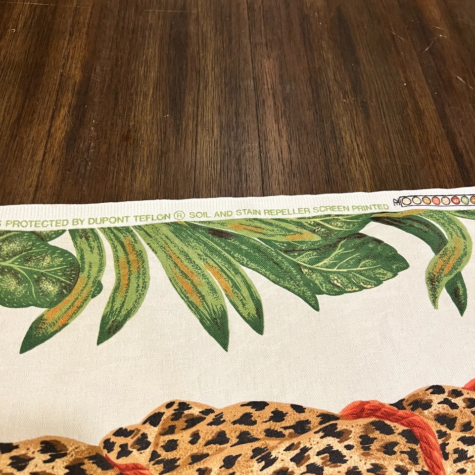 Tela 60" Woodridge Tropical Selva Leopardo Estampado Decorador Tela 2 Yardas Foto 4 de 4