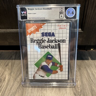 1988 Reggie Jackson Baseball (Sega Master System SMS) FACTORY SEALED WATA 9.6