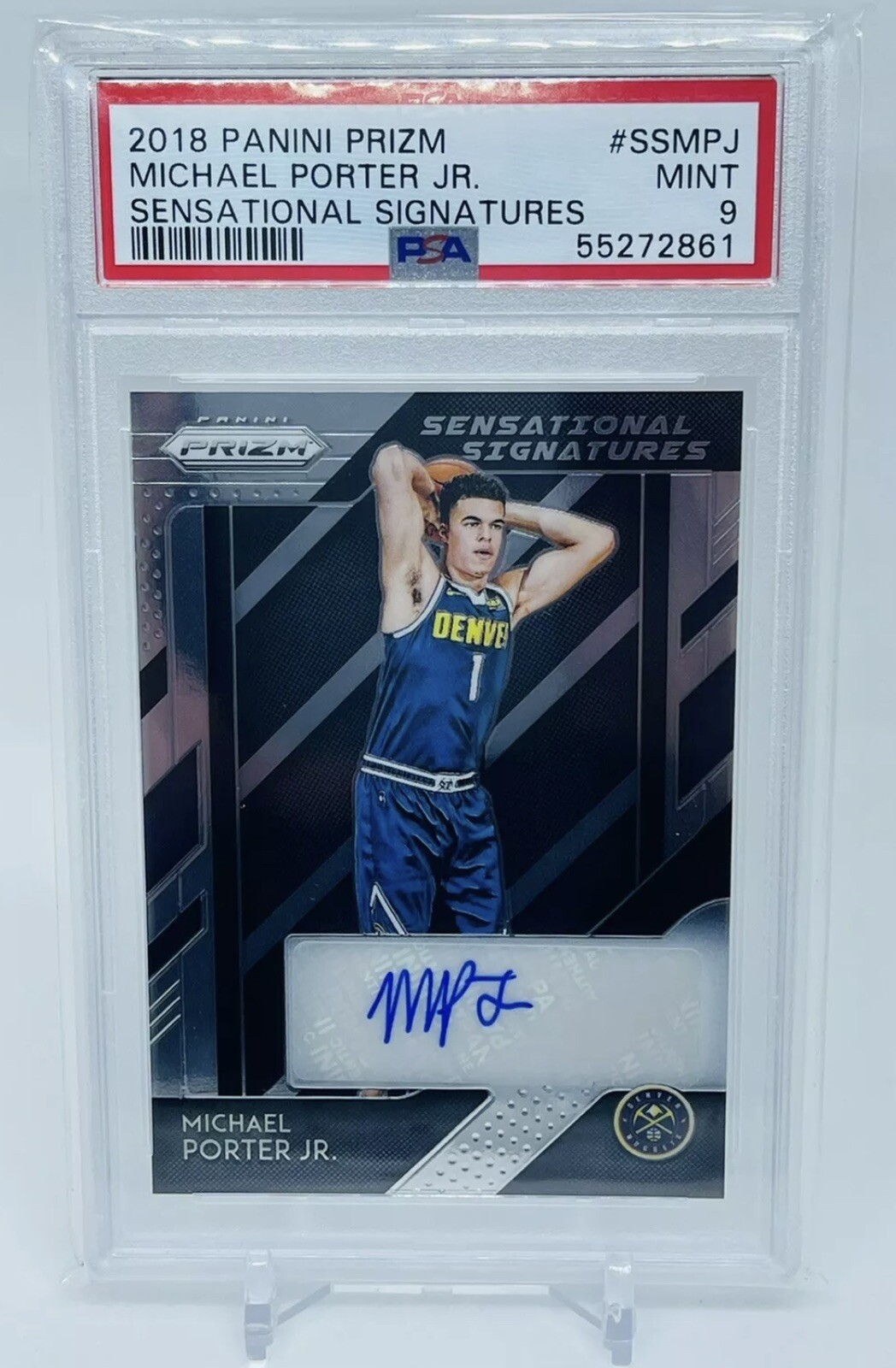 PSAサインルーキーMICHAEL PORTER JR RC HOLO AUTO