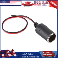 Universal Car Cigarette Lighter Charger Cable Female Socket Plug Connector Adapt