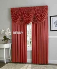 Hyatt Luxurious Window Curtain Panel or waterfall valance SOLD SEPARATE