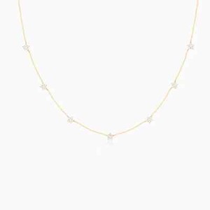 Authentic 925 Sterling Silver 18k Gold Plated Anushka Sharma Star Constellation Necklace