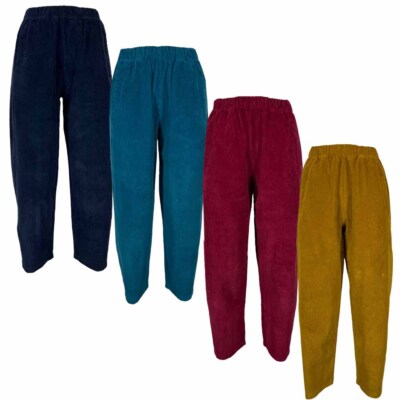TREBARRABI women's ribbed velvet trousers PRUX COSTA MADE IN ITALY
