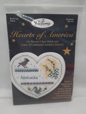 The Victoria Sampler Hearts of America Bead Cup Stitch Kentucky HA #15 New