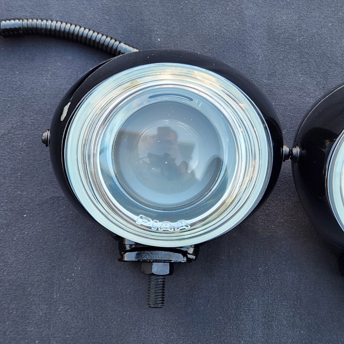 PIAA 959 clear Projector lights upright driving fog lights Vintage