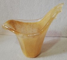 Boccia Lampadario ricambio di vetro giallino per Lampada Lume Vintage Foro 2,5cm