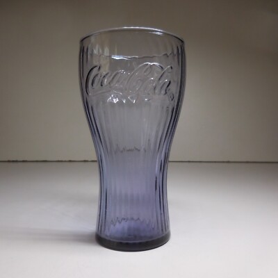 N23.11 Kristallglas Arc Coca Cola Mc Donald s blau Art Deco Design Tisch