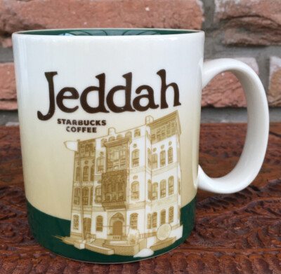 Starbucks Global Icon City Mug Tasse Jeddah Saudi Arabia NEU mit SKU 16oz/414ml