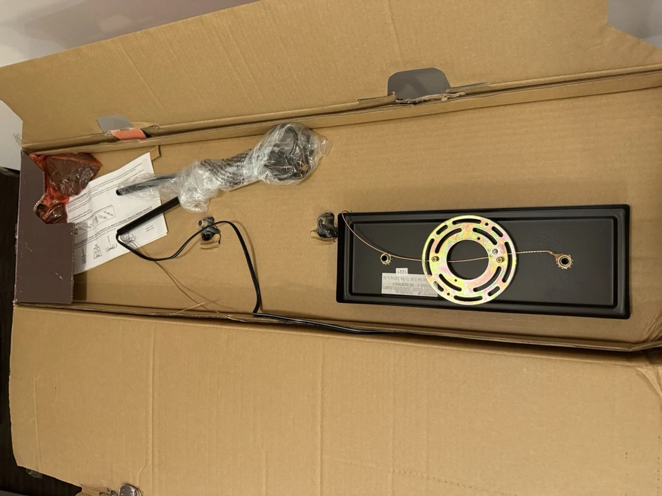 Lámpara colgante Allen + Roth Providence de 5 luces negra mate Foto 4 de 4