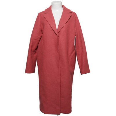 H&M, Mantel, Damen, Größe: 38, Rot, Polyester, Einfarbig #Ew2